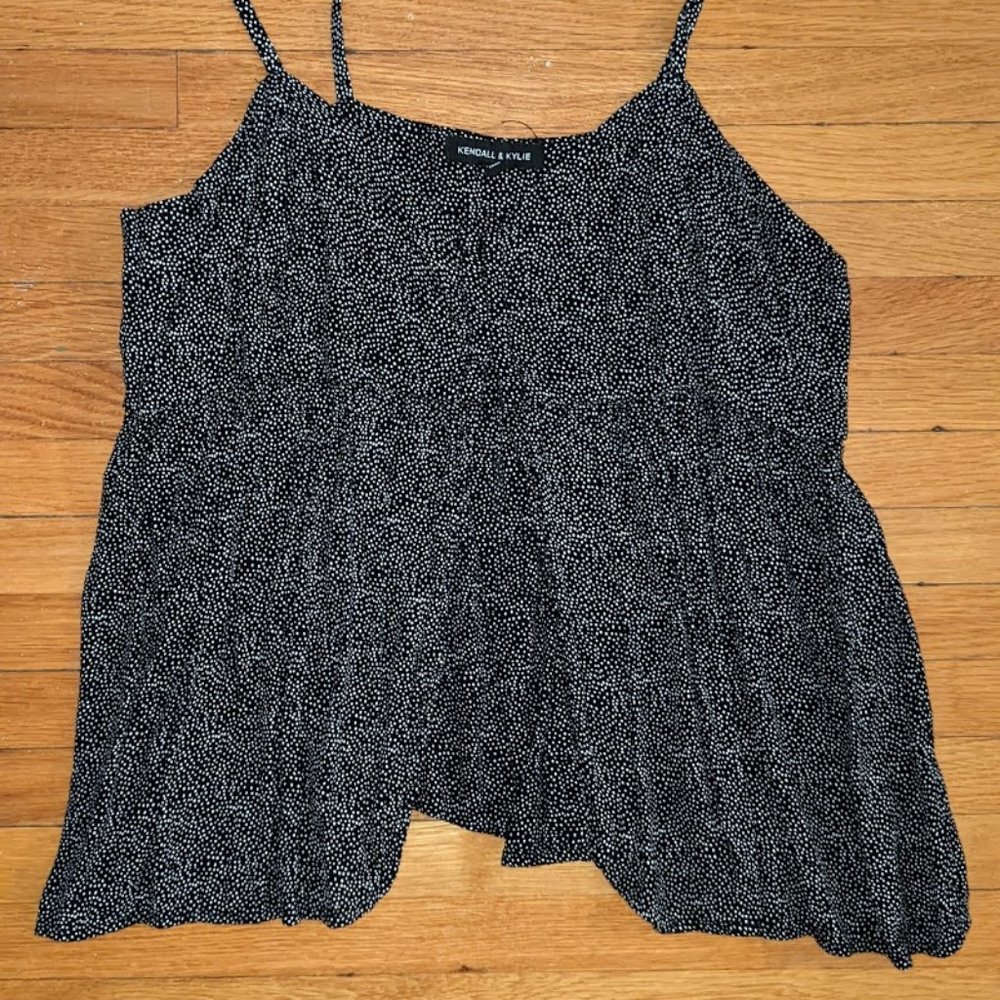 Kendall & Kylie open-front camisole shirt